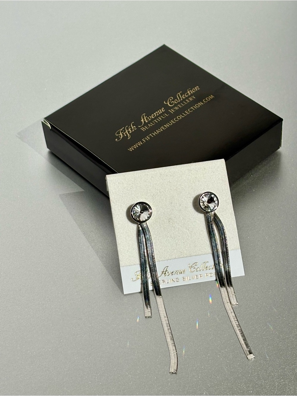 Fifth Avenue Collection “Looking Fantastic” Swarovski Crystal  Drop Earrings NWT